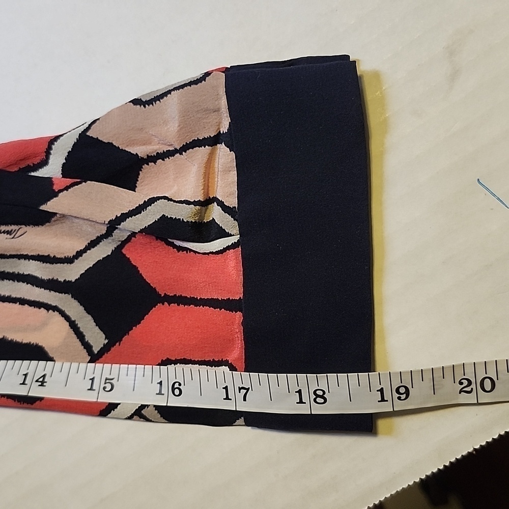 Trina Turk Geometric Print Silk Mini Dress Size 2 - Picture 8 of 9